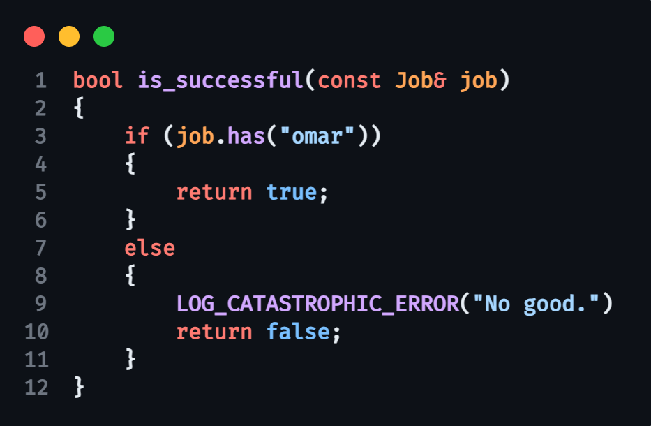 Pseudocode demonstrating what happens to your gig if im not on it.